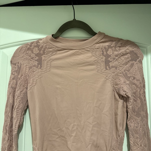 Free People Pink Lace Top - Picture 3 of 3